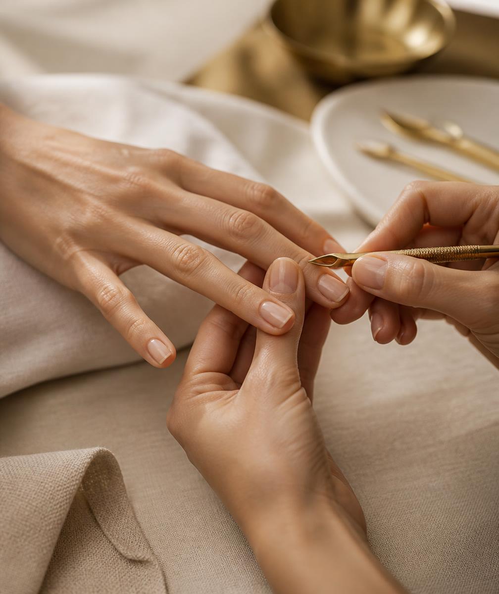 Manicure cuidada em ambiente premium